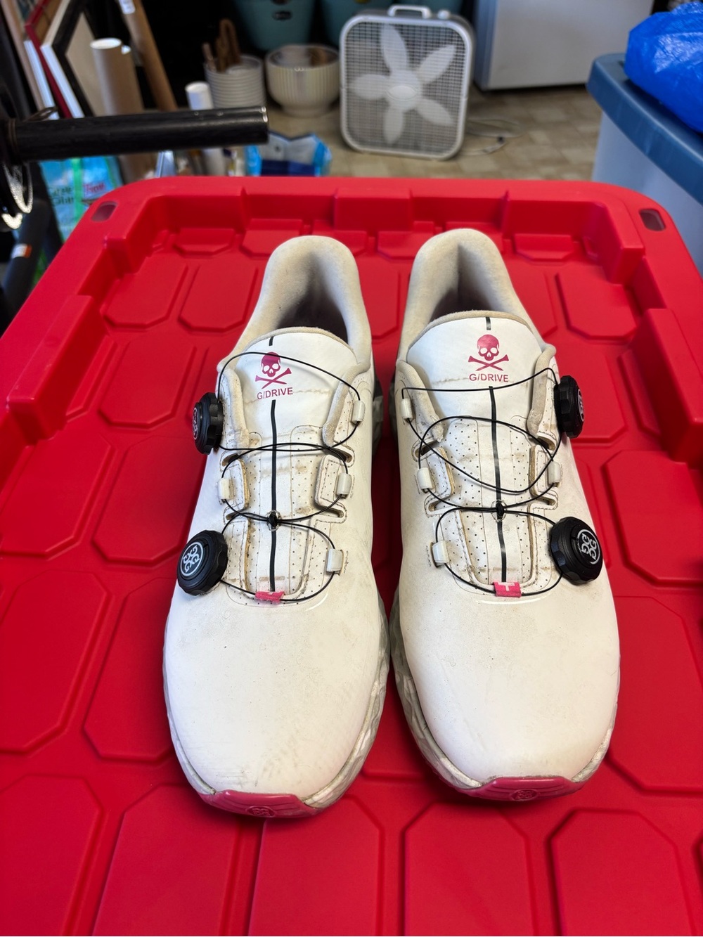 G/FORE BOA White and Pink Men’s Athletic GOLF Shoes